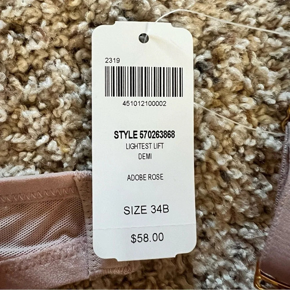 NWT Soma Lightest Lift Demi Bra in Adobe Rose, Size 34B - Picture 5 of 5